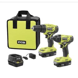 New RYOBI ONE+ 18V Cordless 32Tool Combo Kit with Drill/Driver, Impact Driver,  (2) 1.5 Ah Batteries, Charger, & Bag