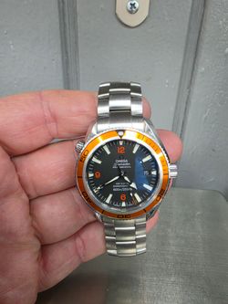 Mens Omega Seamaster Planet Ocean Co-Axial Chronometer watch - Orange - 2208.50