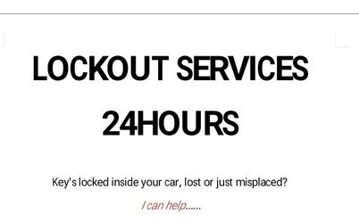 If your keys are locked in your car or lost I can help
