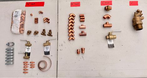 Large Copper Plumbing Fittings Bundle – Press & Sweat – Watts Valves – Commercial Grade