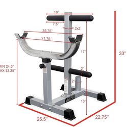 NEW! Valor Fitness Adjustable Standing Curl Station – Home Gym Arm Training Equipment (NO WEIGHTS)