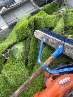 Artificial grass strips turf strips