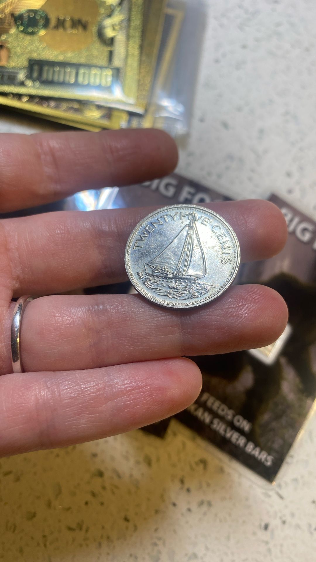 25 Cent Common Wealth Of The Bahamas 2000 Coin