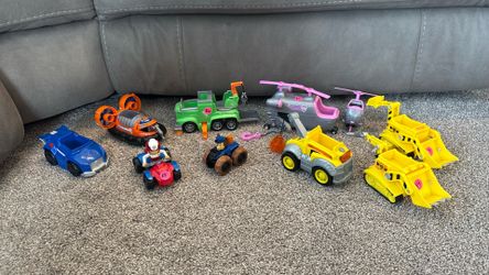 Paw Patrol Vehicle Lot – Chase, Marshall, Rubble, Skye, Rocky & More