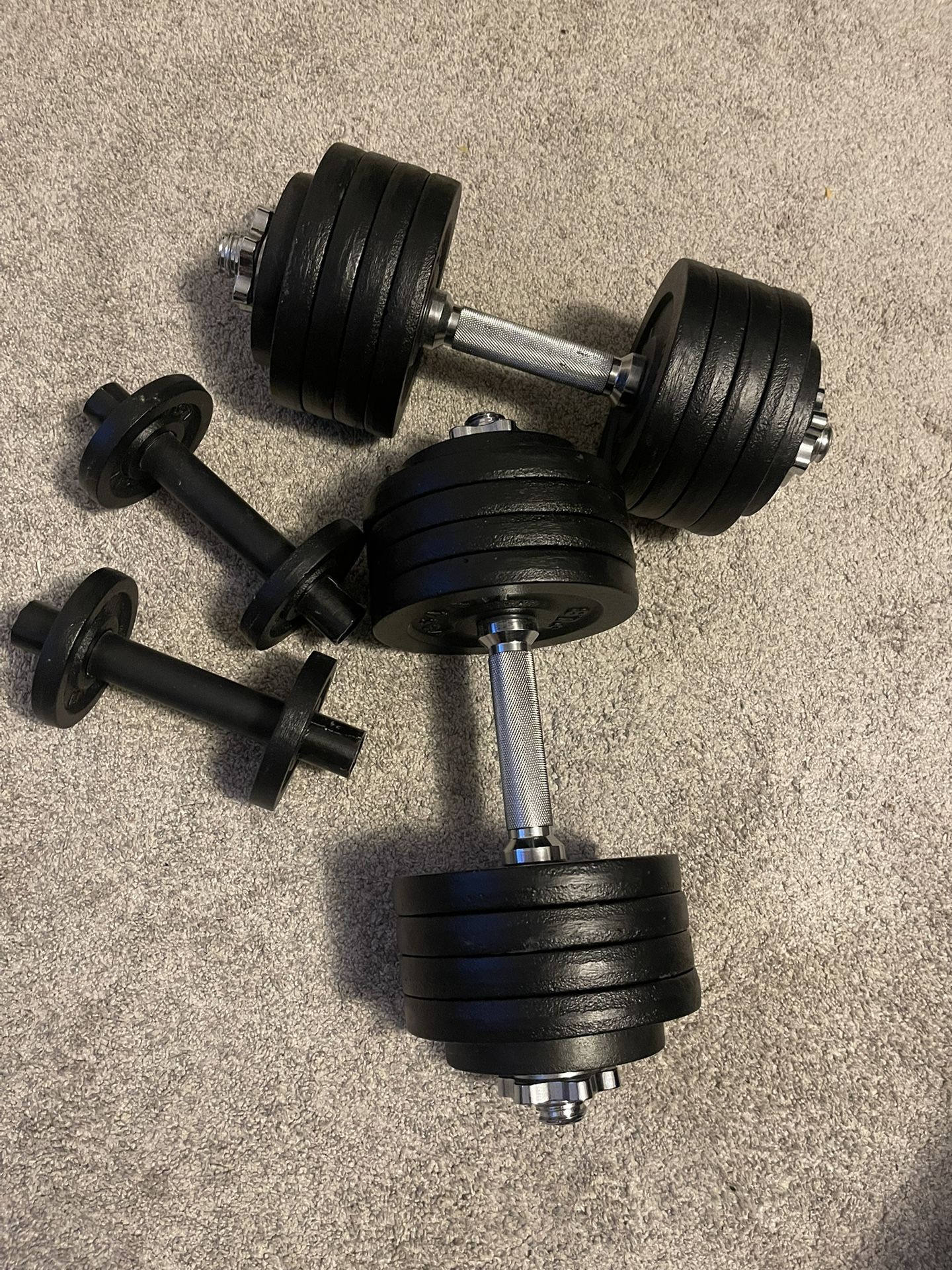 Pair Adjustable Dumbbell Set 105lbs