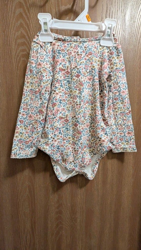 EUC Haute Hippie Baby LS onesie Size 18-24m