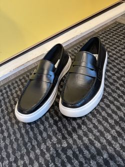 Steve Maden Leather Penny Loafers