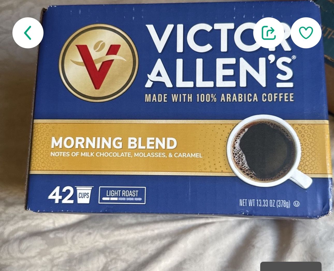 Victor Allen's Coffee Morning Blend, Light Roast, 42 Count,