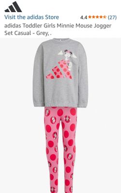 NEW OFFICIAL ADIDAS/DISNEY MINNIE MOUSE GIRL'S JOGGING SET