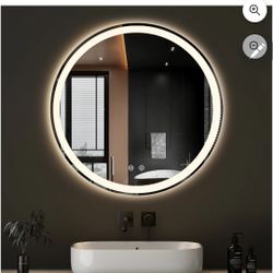 30"x30" Round LED Bathroom Mirror