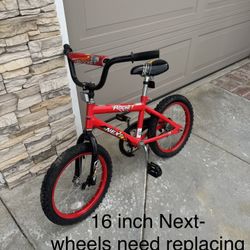 Boys 16” Rocket Bike- Needs New Wheels And Tubes