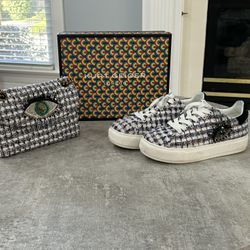 Kurt Geiger London Laney Eye Sneakers and matching Purse 