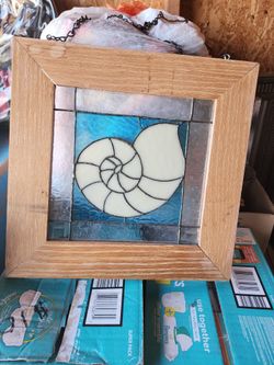 Stained Glass Nautilus Art