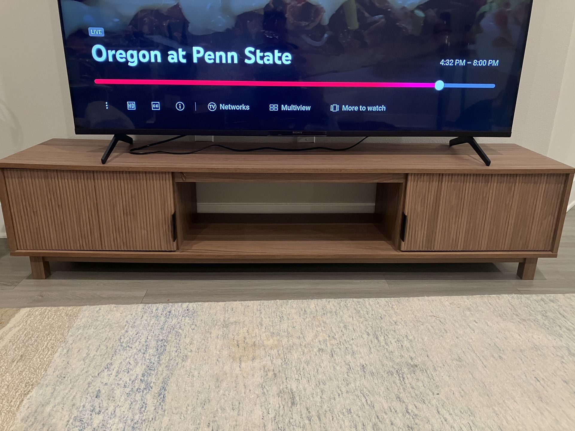 Walker Edison Wood TV Stand (mid century modern)