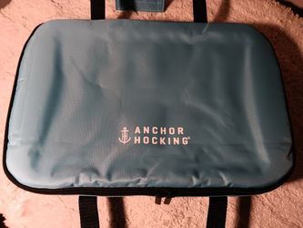 New  Bake N Take Large Glass 3 pc Baking  Set