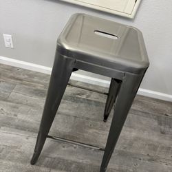 Set Of Four Metal Barstools