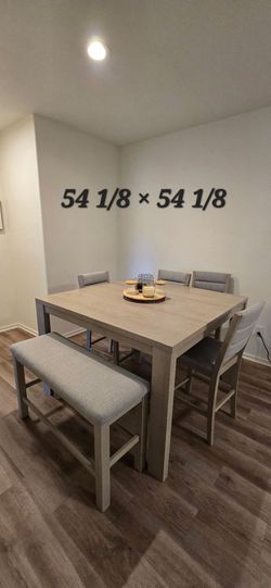 Counter Height Dining Table Set with Bench