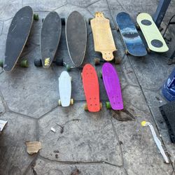 9 Skateboards $40 To $20