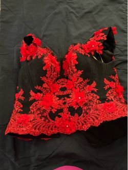 Black and Red Quince Dress