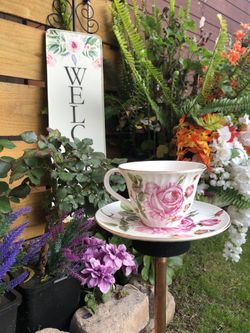 Teacup Bird Feeder