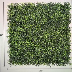 Artificial Green Plant Boxwood Panels