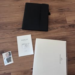 BTS Artist Made Collection Suga Black Note & Cover Set - All Inclusions But Pen