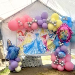 Princess Themed Balloon Garland 