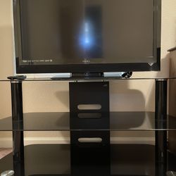 37 Inch Vizio Tv With Glass Stand