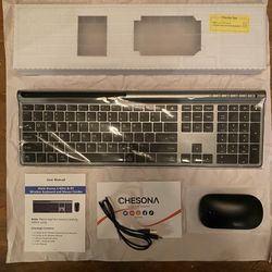 Chesona Wireless Keyboard and Mouse