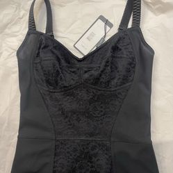 Dolce Gabbana Black Corset dress 