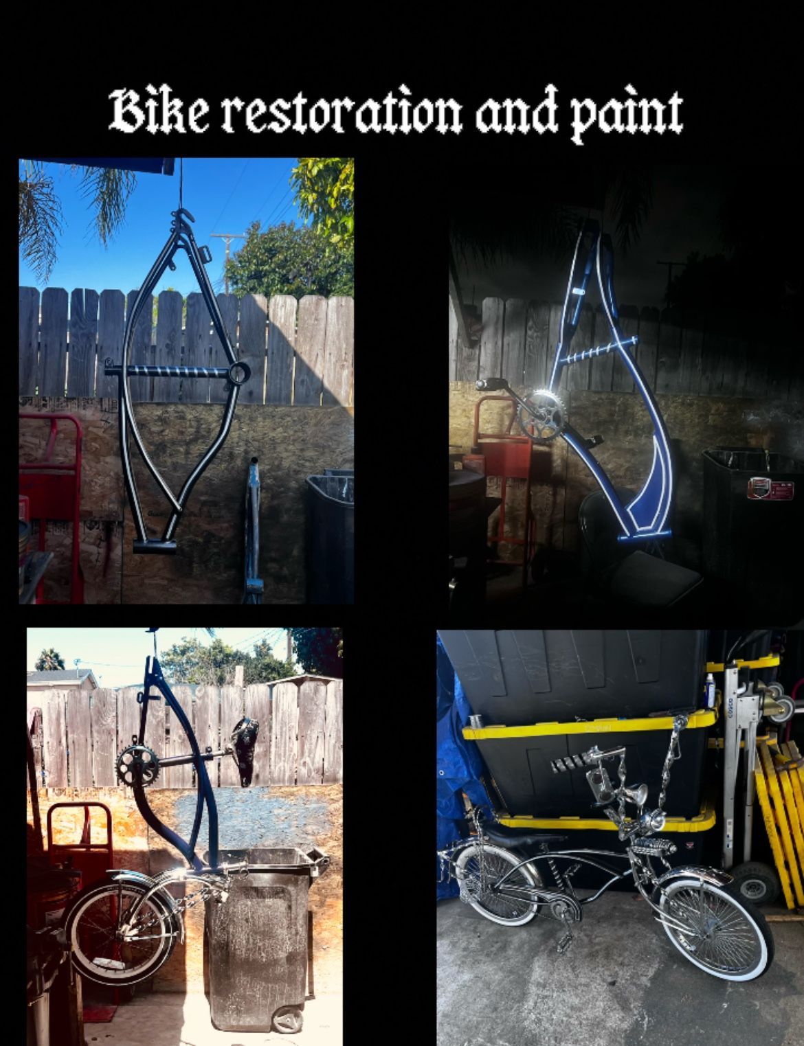 LOWRIDER/ BEACH CRUISER BIKE RESTORATION