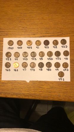 Wheat Pennies 1940’s Lot