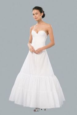 David's bridal A-Line slip worn under wedding dress