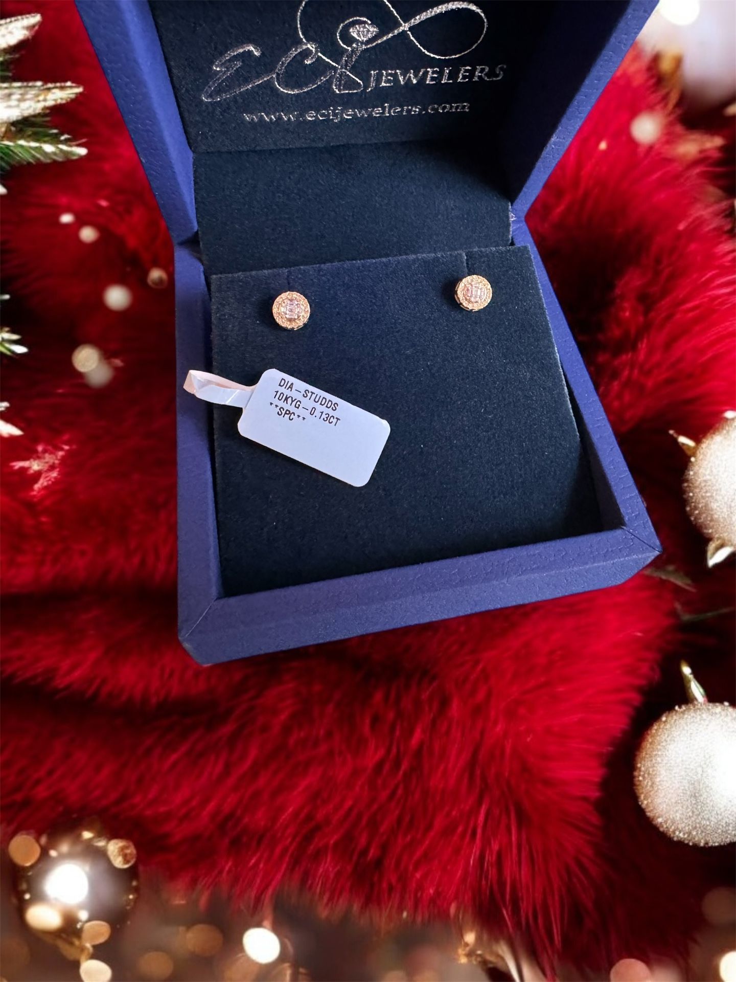 Stunning Diamond Earrings (10K Gold