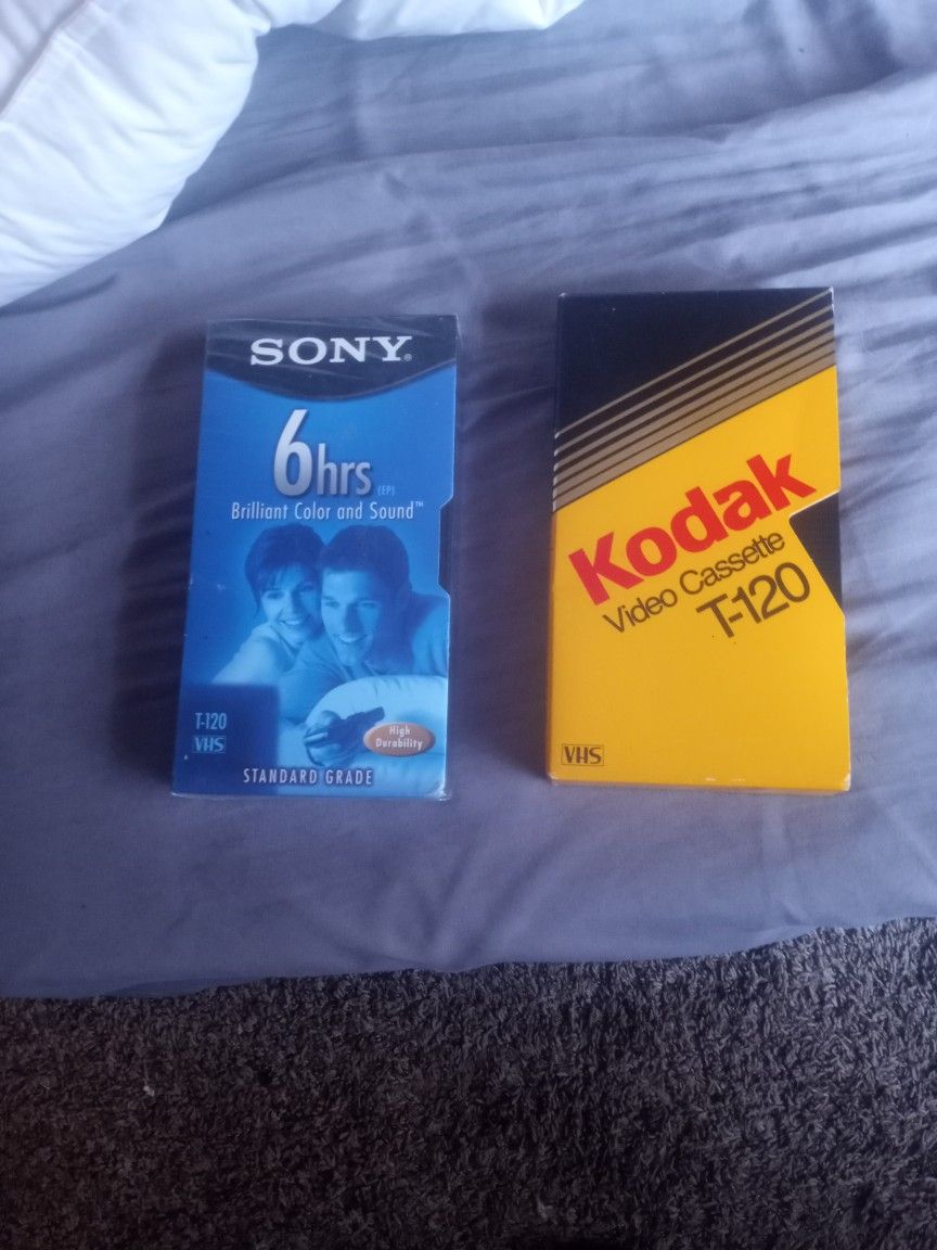 VCR Recording Brand New Recording Tapes For Your VCR
