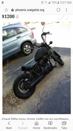 Yamaha Virago 250 bobber ratbike for Sale in Mesa AZ OfferUp