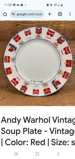 Andy Warhol Campbell's Soup Plate