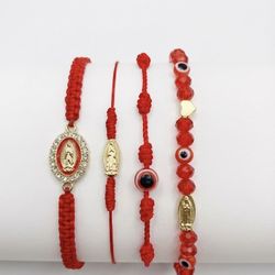Red Adjustable Bracelets 