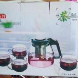 Brand Razzun Glass 5 Peace Teapot