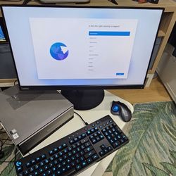 Lenovo Ideacentre 3+Keyboard + Mouse + Lenovo Monitor  Windows 11