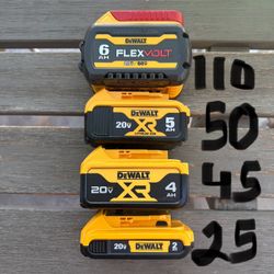 New 20v Dewalt Battery $25 N Up