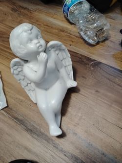 White Cherub Angel Figurine