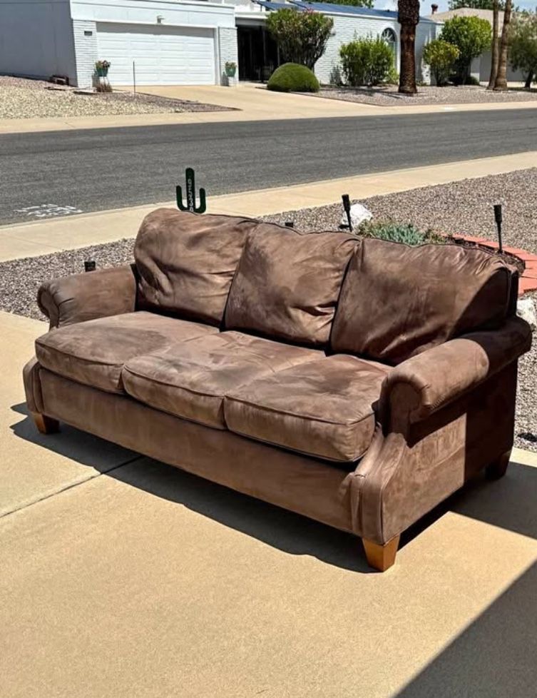 Comfortable Brown Couch - DELIVERY AVAILABLE