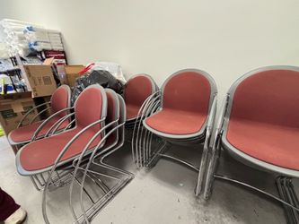 26 STACKABLE OFFICE CHAIRS
