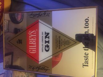 Gilbeys Gin Mirror