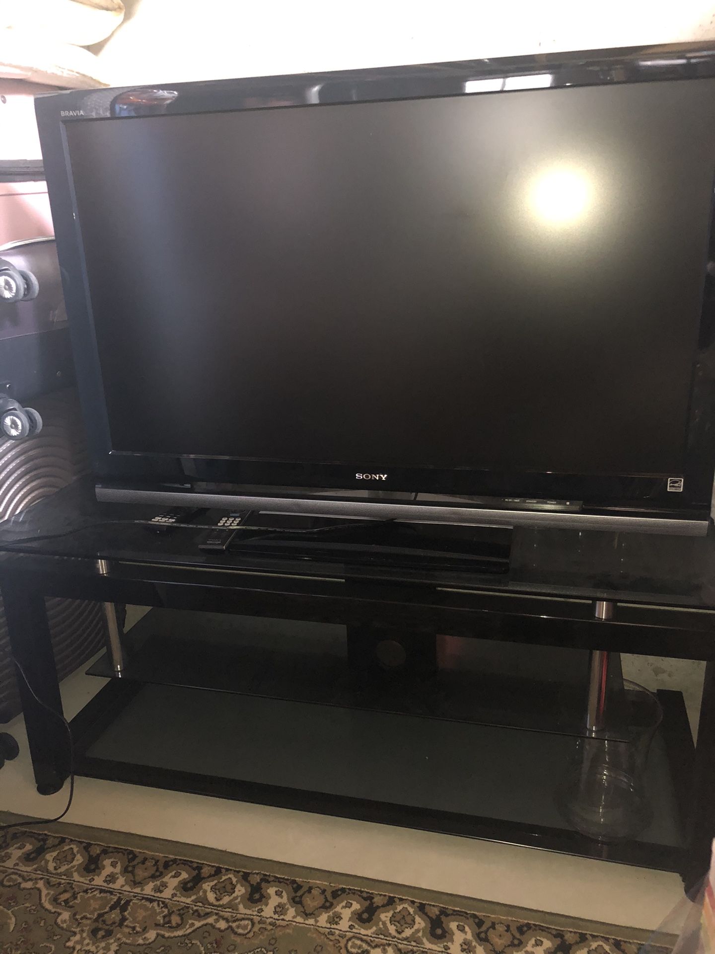 Sony TV with the stand