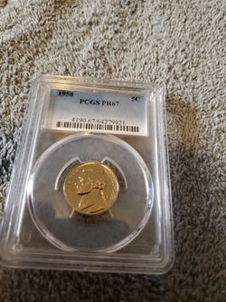 1958 Jefferson Nickel PCGS PR67