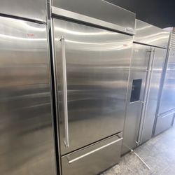 KitchenAid Stainless Steel Built In 36 Inch Bottom Freezer Fridge