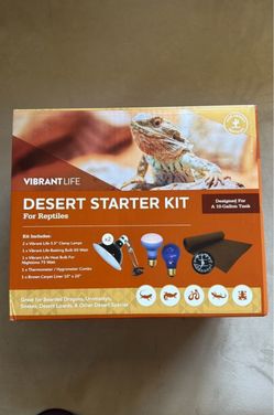 Vibrant Life Starter Kit for Desert Reptiles - New Sealed Pkg