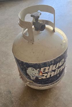 Empty propane container